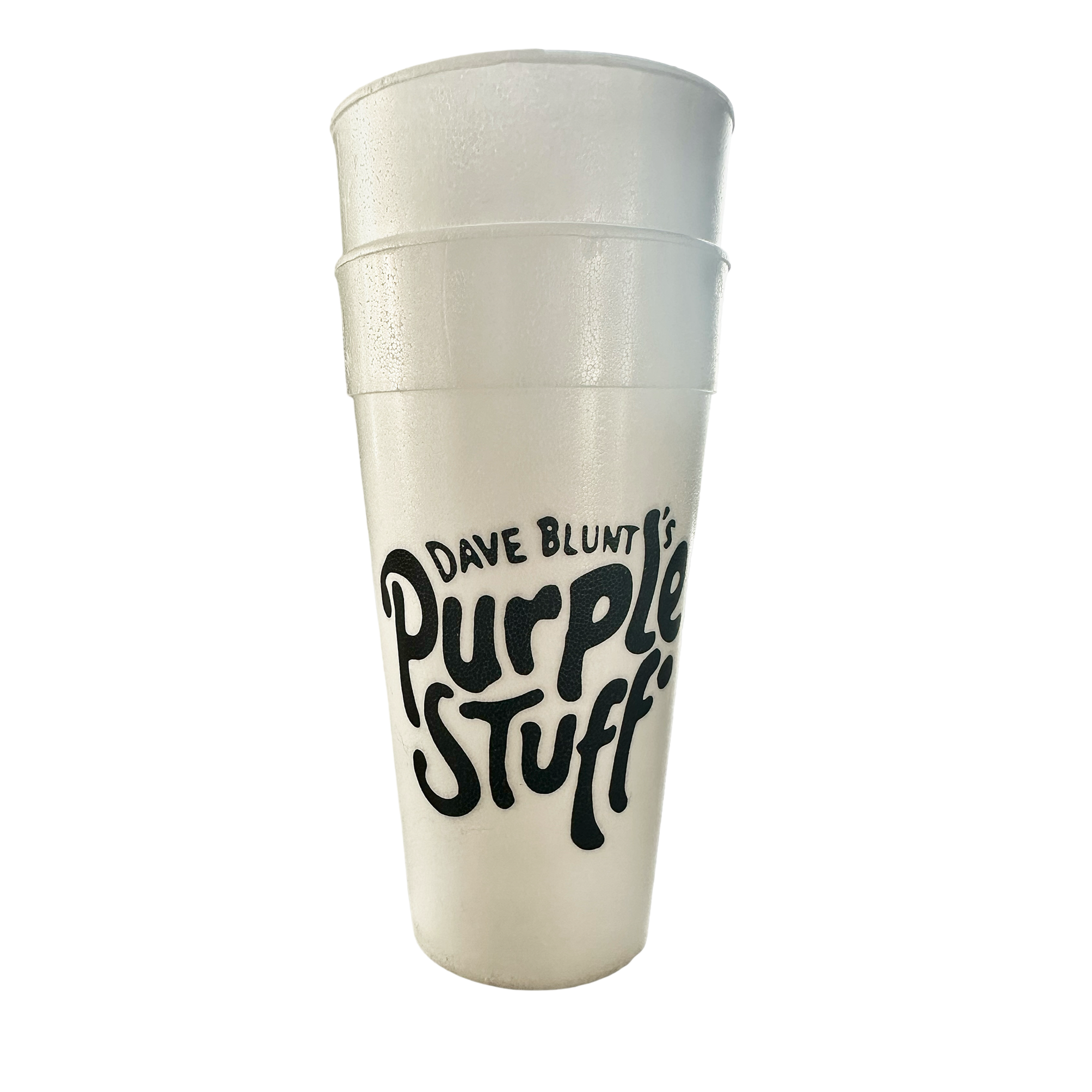 Purple Stuff Styrofoam Double Cup