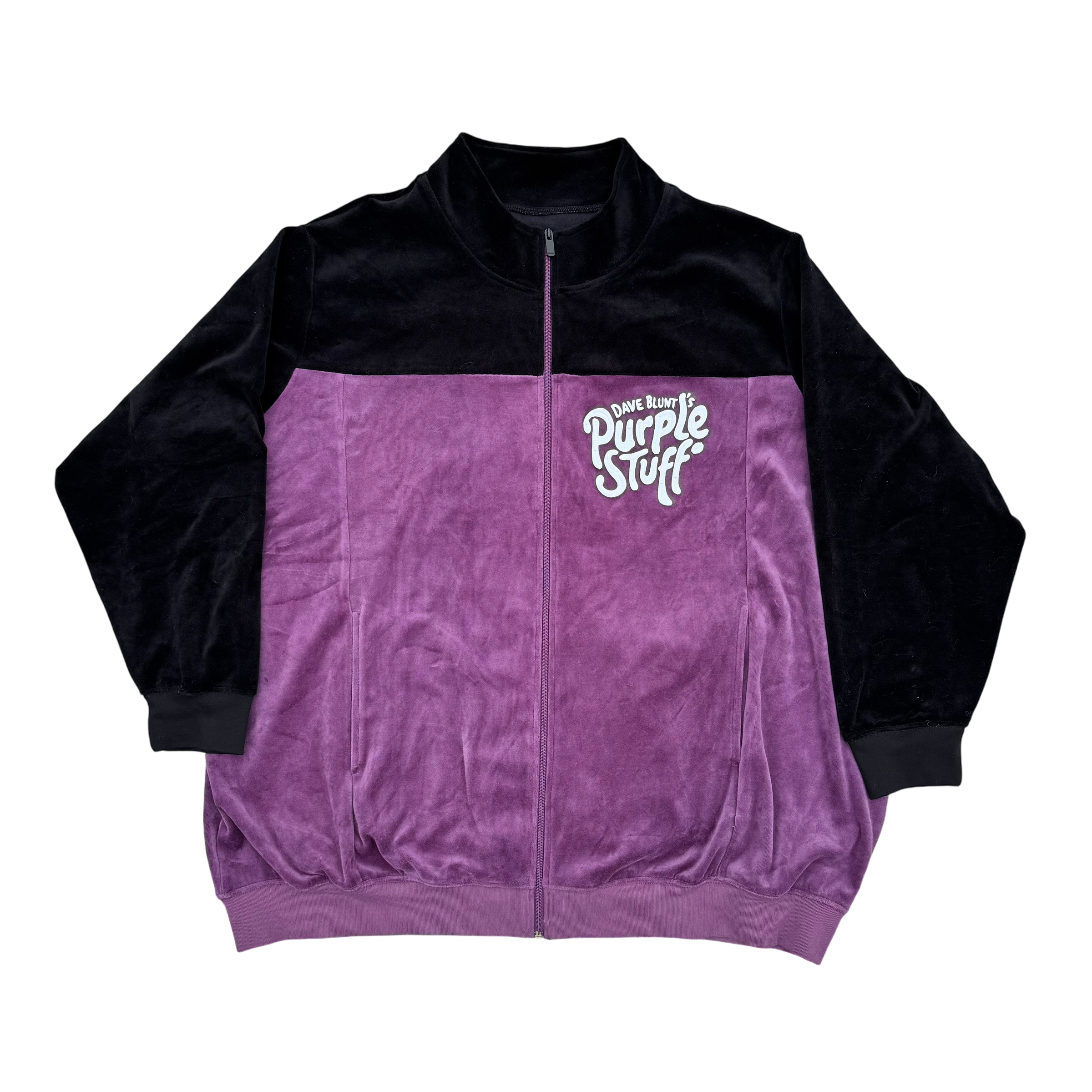 Purple Stuff Velour Tracksuit